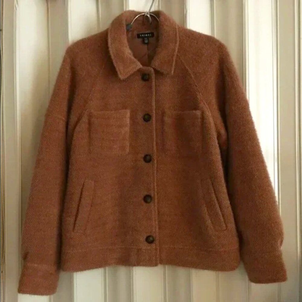 NWOT TRIBAL Chestnut Roan Teddy Shacket - Like New Medium